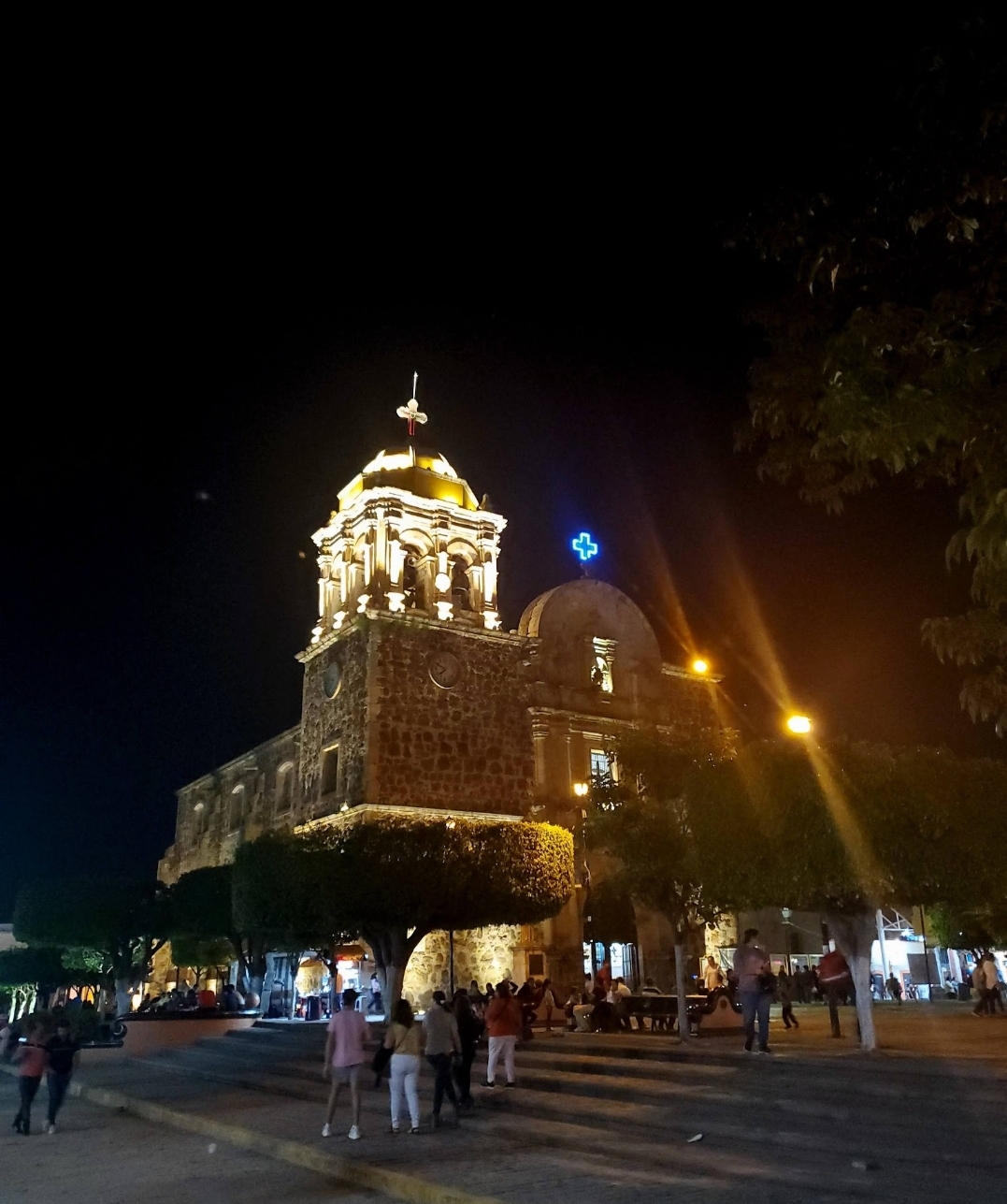 Iglesia en Tequila Jalisco de noche